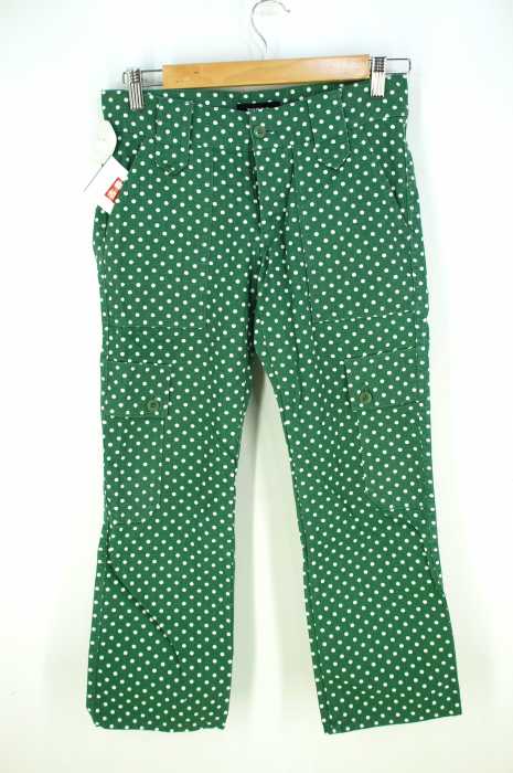 ZUCCa (ズッカ) ボタンフライ水玉柄カーゴパンツ レディース パンツ