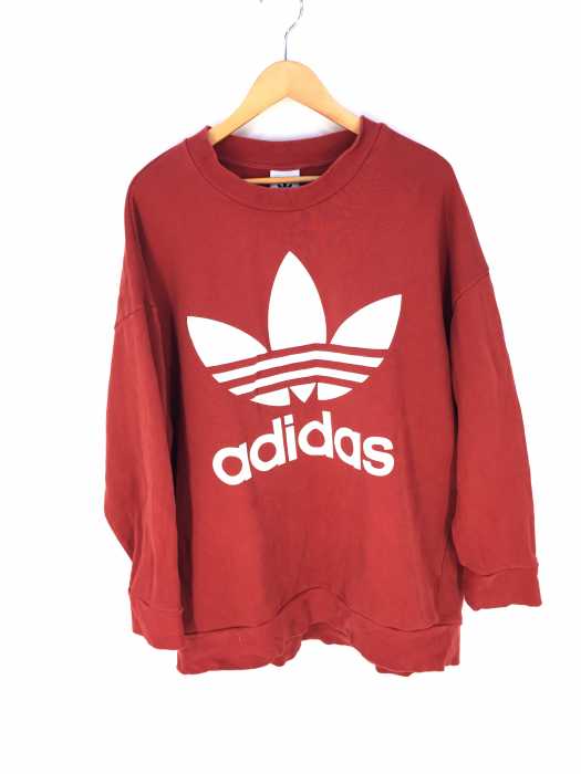 adidas （アディダス） TREFOIL OVERSIZED CREW トレフォイルロゴスウェット メンズ トップス