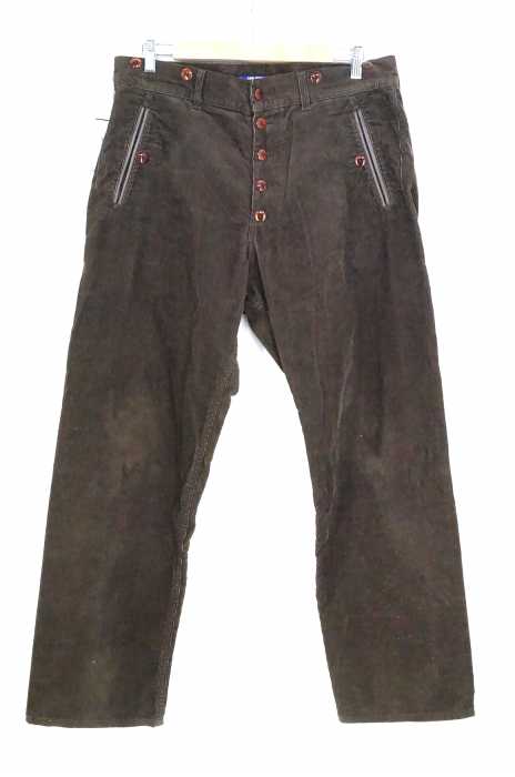 JUNYA WATANABE COMME des GARCONS MAN （ジュンヤワタナベコムデギャルソンマン） AD2009 レザー切り替えコーデュロイパンツ メンズ パンツ