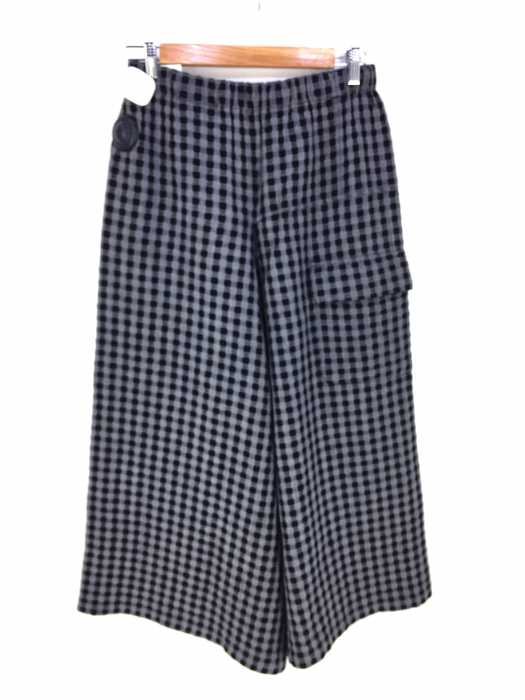 robe de chambre COMME des GARCONS（ローブドシャンブルコムデギャルソン） AD2003 後染め イージーチェックワイドカーゴパンツ レディース パンツ