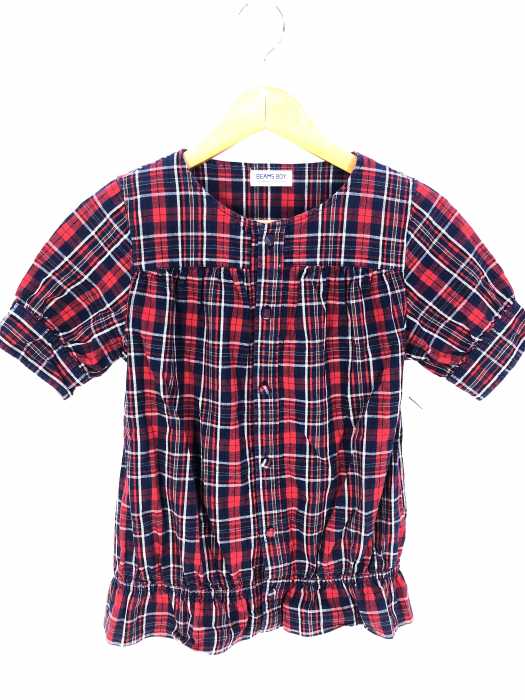 BEAMS BOY(ビームスボーイ) ノーカラーブラウス レディース トップス