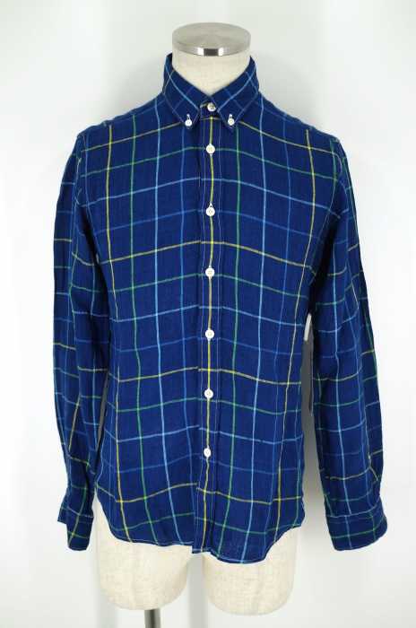 JOURNAL STANDARD （ジャーナルスタンダード） 14SS チェック柄リネンボタンダウンシャツ メンズ トップス