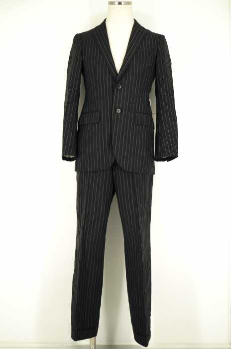 UNITED ARROWS green label relaxing (ユナイテッドアローズグリーンレーベルリラクシング) ストライプ柄セットアップ 2Bジャケット スラックス メンズ オールインワン