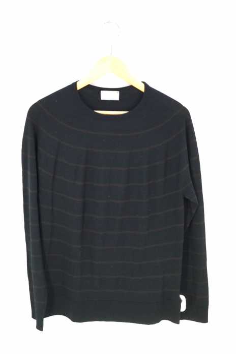 MARGARET HOWELL × JOHN SMEDLEY （マーガレットハウエル ジョンスメドレー） INTEGRAL STRIPE CREW KNIT メンズ トップス