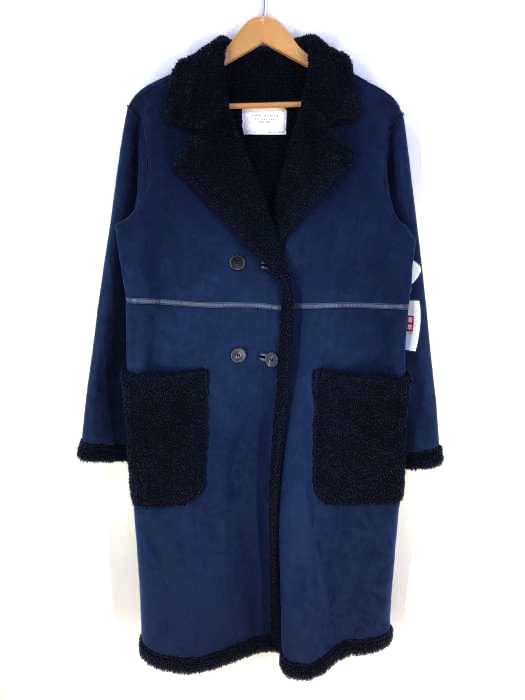 ZARA WOMAN（ザラ ウーマン） ダブルフェイクスウェード切替コート レディース アウター