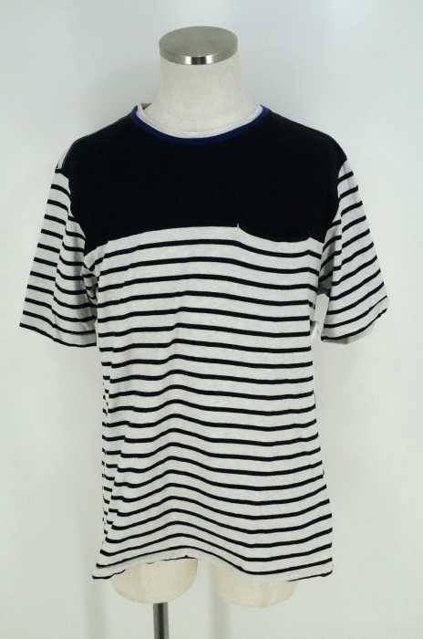 CASH CA （カシュカ） ボーダー切替カットソー メンズ トップス