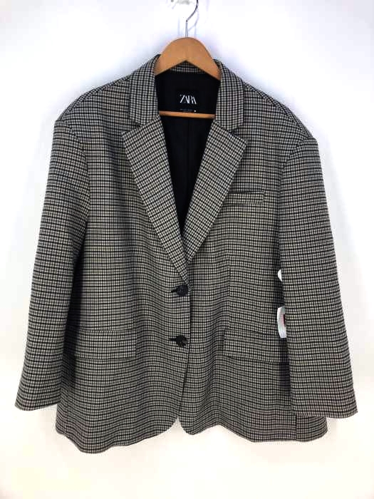 ZARA（ザラ） チェックオーバーサイズジャケット レディース アウター