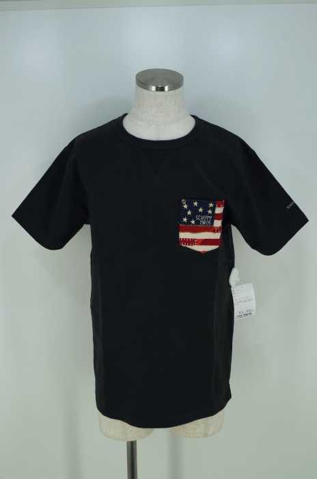 Schott （ショット） 星条旗ポケットクルーネックスウェットTシャツ メンズ トップス