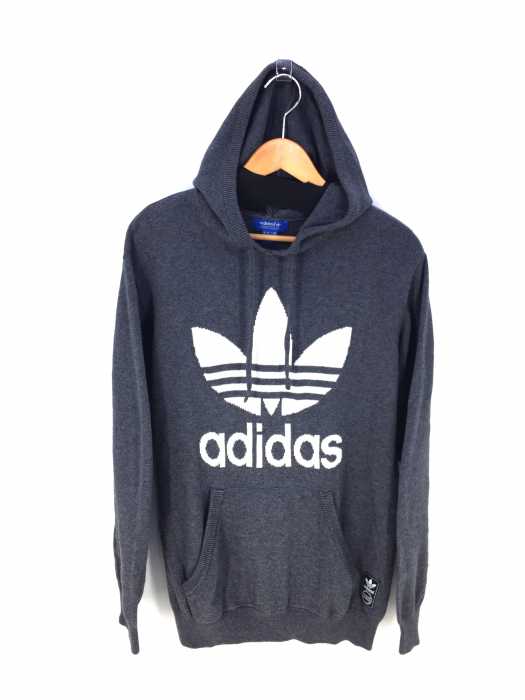 adidas Originals （アディダスオリジナルス） ニットプルオーバーパーカー　トレフォイルロゴ メンズ トップス