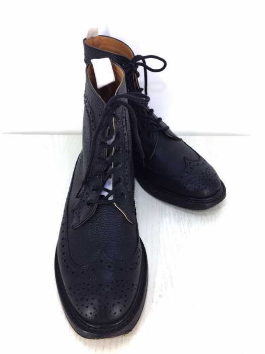 tricker's for the waste twice（トリッカーズ ウェイスト トゥワイス） ウィングチップブーツ　made in ENGLAND メンズ シューズ