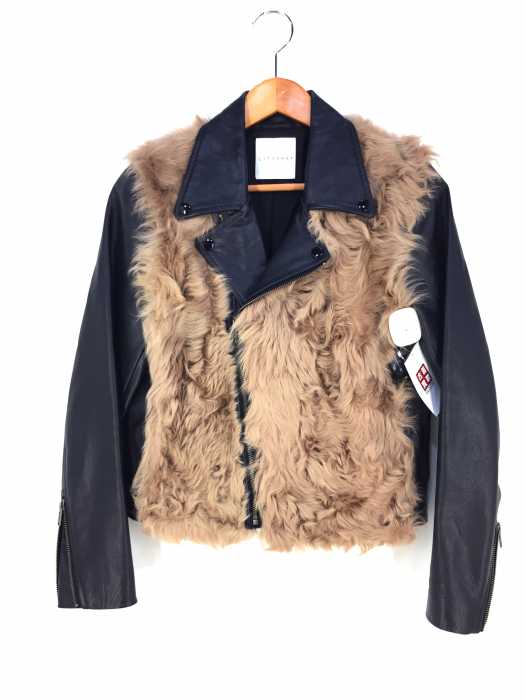 CITY SHOP(シティショップ) Riders Biker Jacket ファー切替ダブルライダース レディース アウター