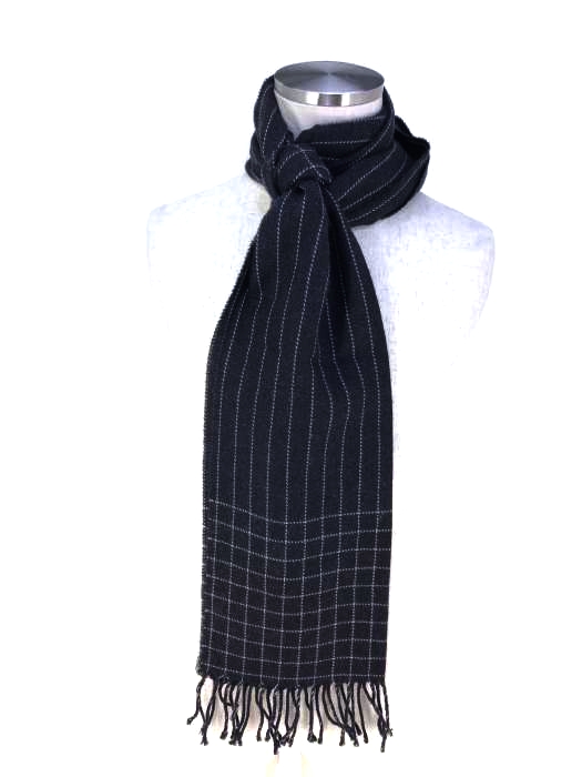 ARMANI COLLEZIONI(アルマーニコレツィオーニ) チェック woolマフラー メンズ ファッション雑貨