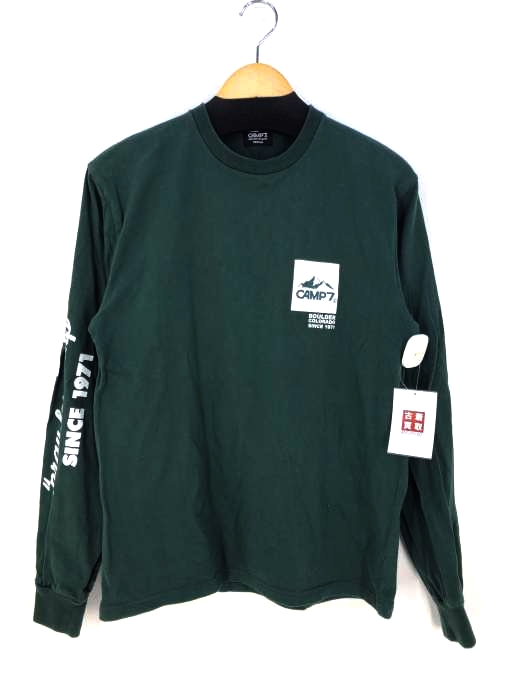 CAMP7（キャンプセブン） ロゴロングスリーブカットソー メンズ トップス