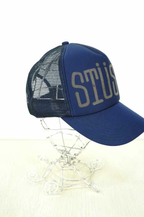 STUSSY (ステューシー) ロゴメッシュキャップ メンズ 帽子