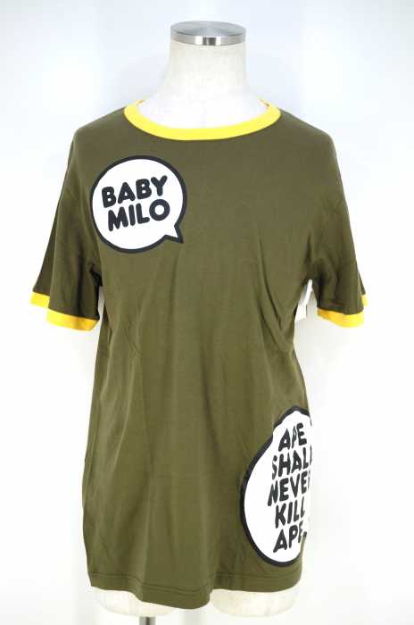 A BATHING APE (アベイシングエイプ) BABY MILO トリムTシャツ メンズ トップス