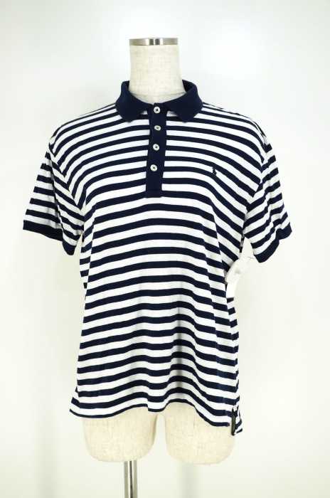 POLO GOLF RALPH LAWREN （ポロゴルフラルフローレン） ボーダー柄半袖ポロシャツ レディース トップス
