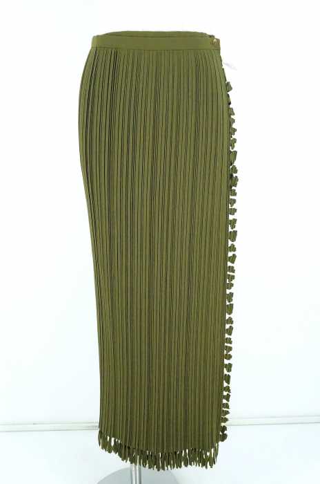 ISSEY MIYAKE （イッセイミヤケ） プリーツ加工ラップスカート レディース スカート