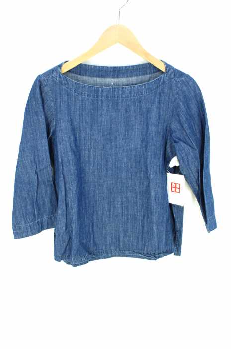 MUJI (ムジ) デニムプルオーバーブラウス レディース トップス