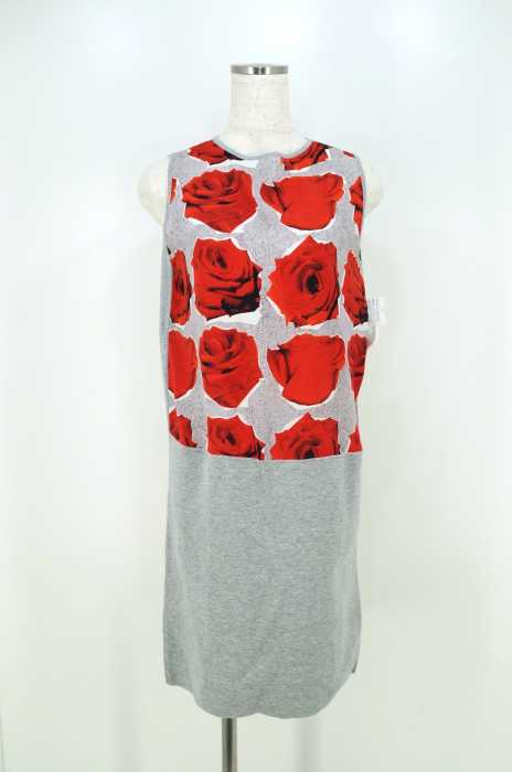 Ps Paul Smith ピーエスポールスミス 薔薇柄切替ノースリーブワンピース レディース ワンピース ブランド古着買取販売バズストア