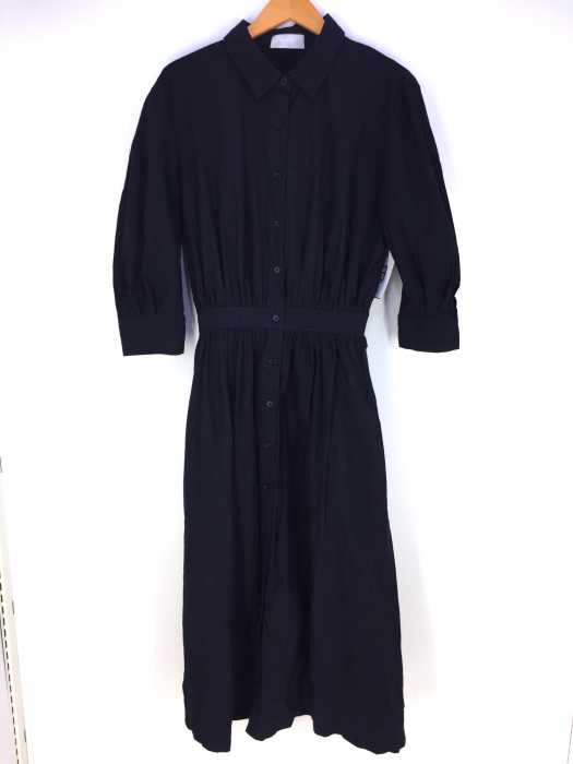 NANING9（ナンニング） ウエスト切替ロングシャツワンピース レディース ワンピース