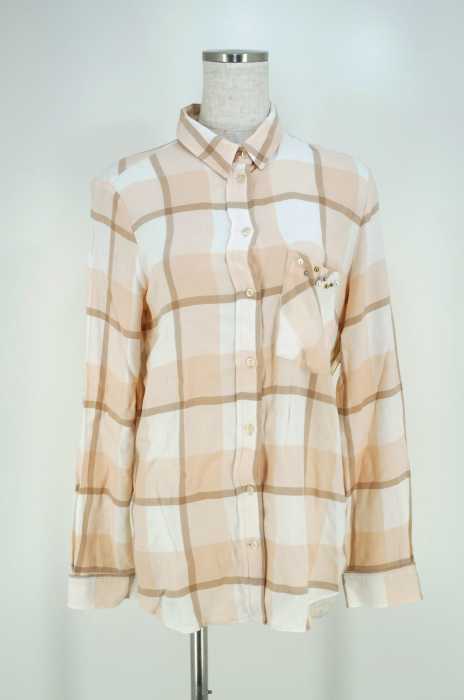 ZARA BASIC (ザラベーシック) チェック柄レーヨンシャツ レディース トップス