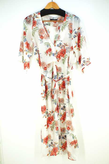 JEANASIS （ジーナシス） 花柄シフォンシャツワンピース レディース ワンピース