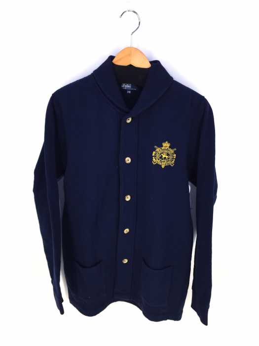 Polo by RALPH LAUREN （ポロバイラルフローレン） エルボーパッチ ショールカラー スウェットカーディガン メンズ トップス