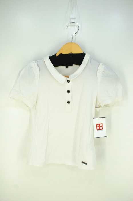 BURBERRY BLACK LABEL （バーバリーブラックレーベル） パフスリーブポロシャツ レディース トップス