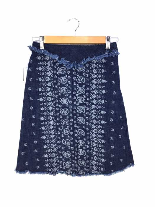 BURBERRY BLUE LABEL（バーバリーブルーレーベル） 総柄デニムスカート レディース スカート