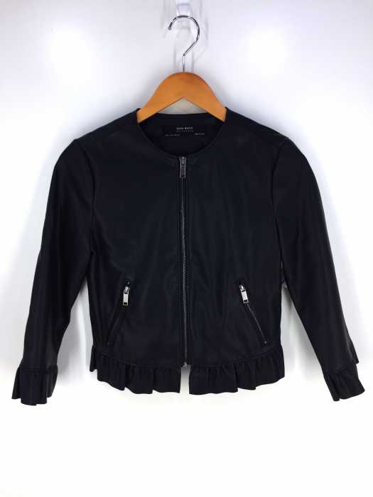 ZARA BASIC （ザラベーシック） フェイクレザーライダースジャケット レディース アウター