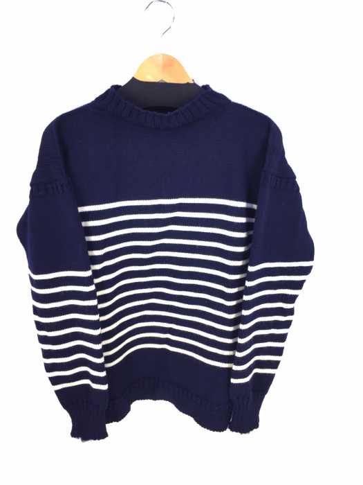 GUERNSEY WOOLLENS （ガンジーウーレンズ） ボトルネック　ボーダーニット メンズ トップス