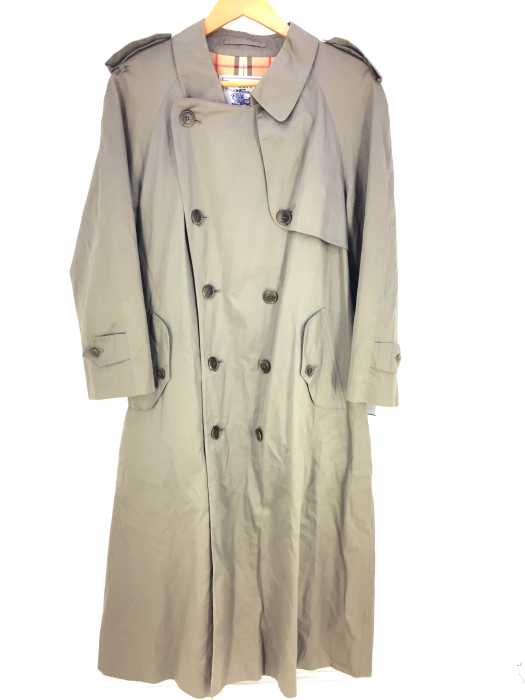 Burberrys バーバリーズ 白タグ 比翼 裏ノバチェック トレンチコート メンズ アウター ブランド古着買取販売バズストア