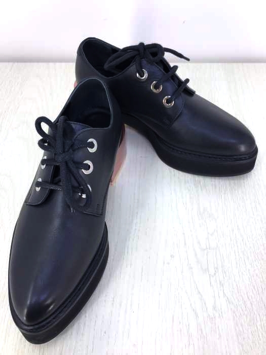 Alexander McQueen(アレキサンダーマックイーン) Contrast Metallic Heel Lace-Up Shoes レディース シューズ