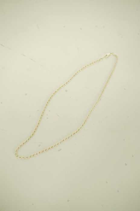 USED (ブランド不明) SV925 ロープチェーン 40cm メンズ アクセサリー