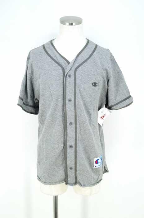 Champion×nanamica (チャンピオンナナミカ) Mesh Jersey Baseball Shirt ベースボールシャツ メンズ トップス