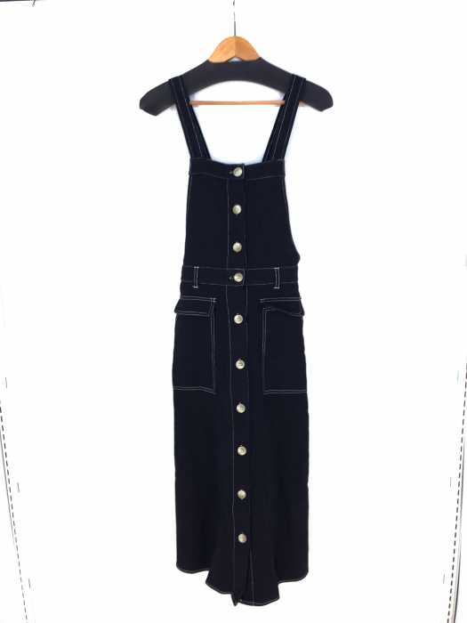 natural couture（ナチュラルクチュール） 配色ST前釦ジャンスカ レディース ワンピース