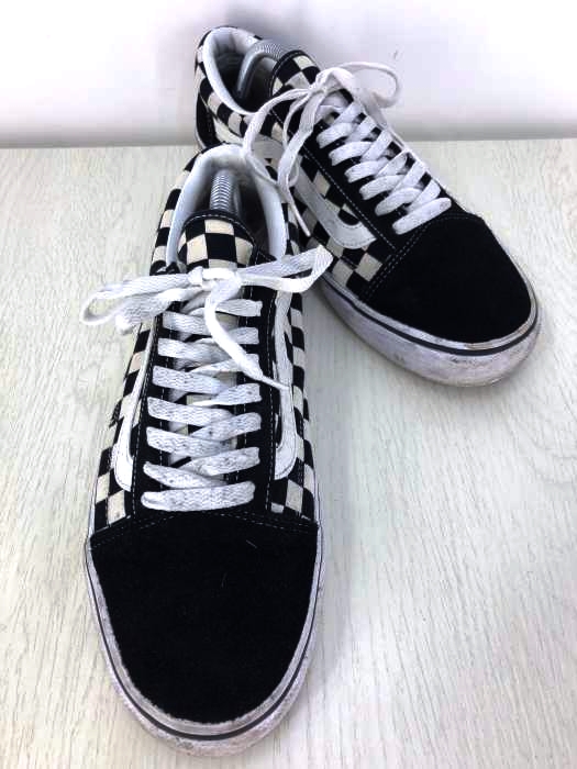 VANS(バンズ) OLDSKOOL チェッカーフラッグ スエード切替 メンズ シューズ