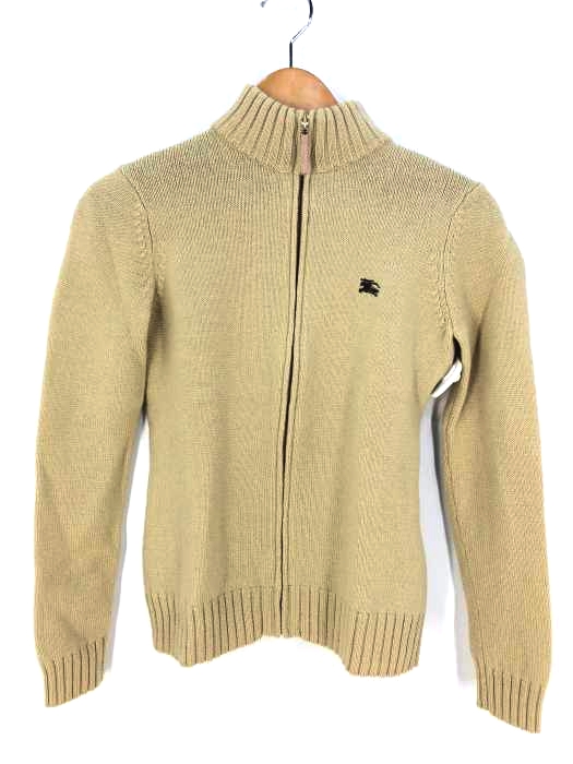 BURBERRY LONDON BLUE LABEL（バーバリーロンドンブルーレーベル） フルジップタートルネックニット レディース トップス