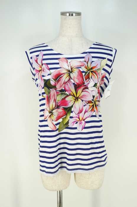 STELLA McCARTNEY （ステラマッカートニー） 花柄ボーダーノースリーブトップス レディース トップス