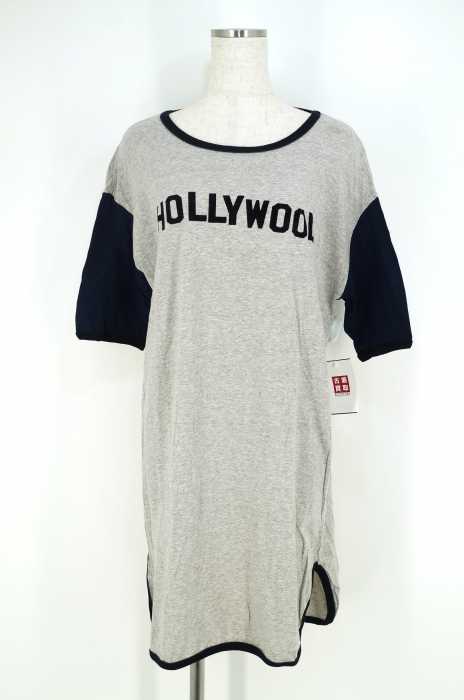 SARAH&BRED(サラアンドブレッド) 半袖チュニックロゴTシャツ レディース ワンピース