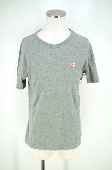 Champion （チャンピオン） ワンポイントロゴ刺繍VネックTシャツ メンズ トップス