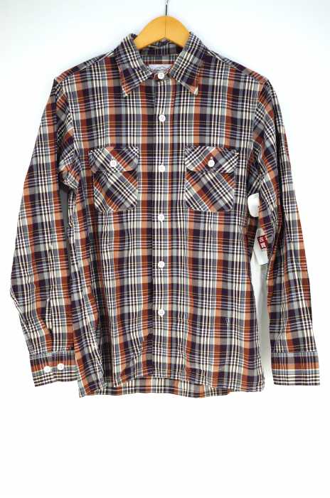 Battenwear （バテンウエア） チェック柄ボタンシャツ メンズ トップス
