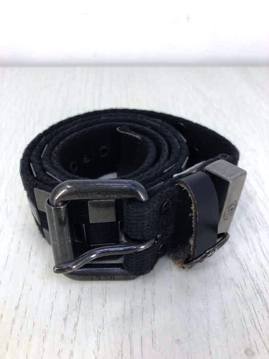 DIESEL（ディーゼル） チェッカーフラッグ スタッズベルト メンズ ファッション雑貨