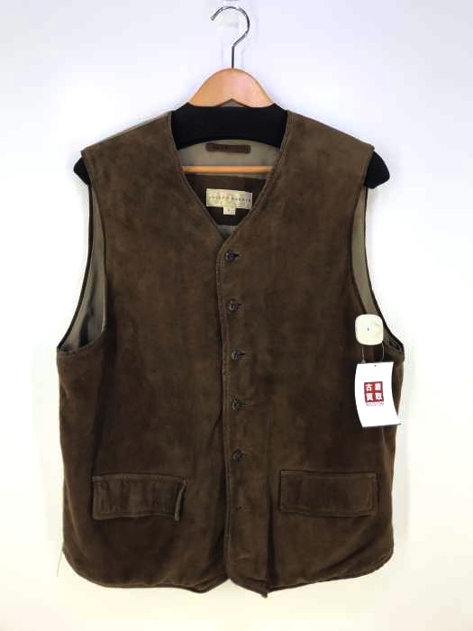 JOSEPH ABBOUD（ジョセフアボード） シープレザースウェードベスト メンズ トップス