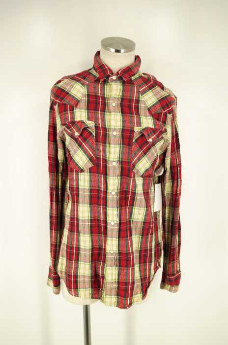 RRL RALPH LAUREN (ダブルアールエル ラルフローレン) スナップボタンウエスタンチェックネルシャツ メンズ トップス