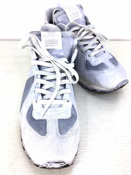 Maison Martin Margiela (メゾンマルタンマルジェラ) 22 レザー×スエード ジャーマンアーミートレーナー Replica Bovine Leather & Suede Sneaker メンズ シューズ