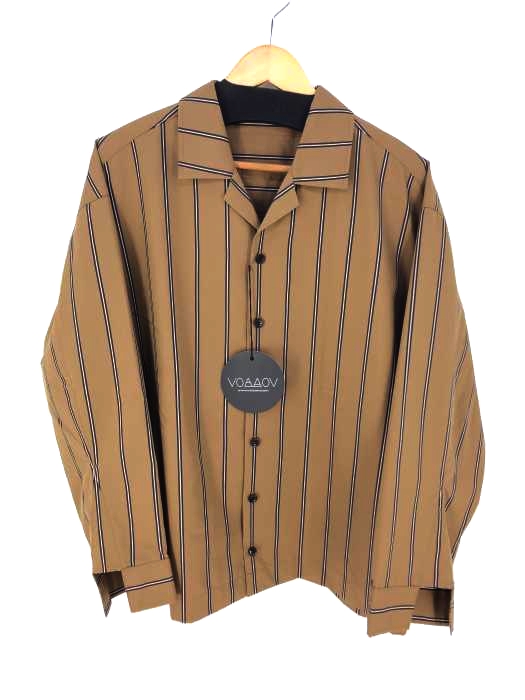 VOAAOV（ヴォアーブ） stripe box shirt blouson メンズ トップス