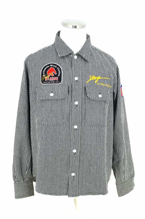 X-LARGE (エクストララージ) ヒッコリーワークシャツ メンズ トップス