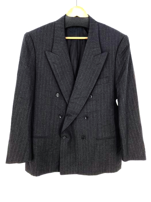 alta sartoria(アルタサルトリア) ストライプダブルテーラードジャケット メンズ アウター