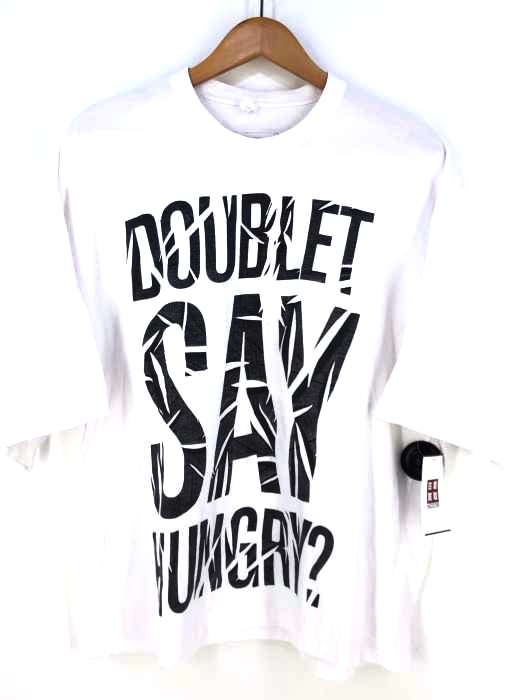 doublet（ダブレット） COMPRESSED SLOGAN T-SHIRT IN THE INSTAN メンズ トップス